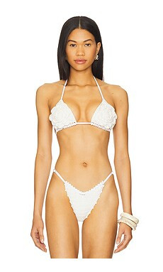 Capittana x REVOLVE Rose Bikini Top in White from Revolve.com | Revolve Clothing (Global)