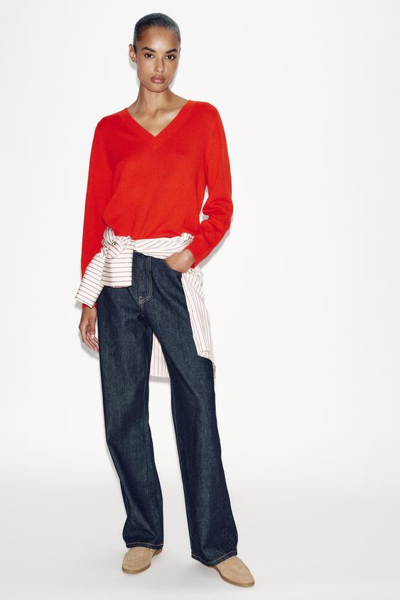 FLAT SPLIT SUEDE LOAFERS | Zara UK