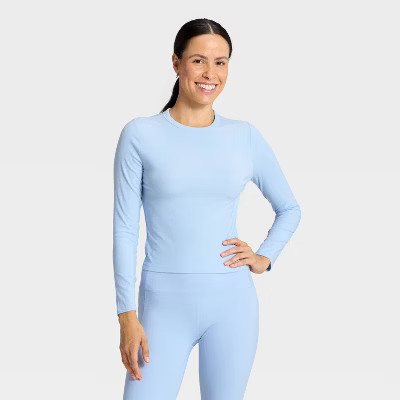 Women's Modal Ribbed Long Sleeve Top - All In Motion™ | Target