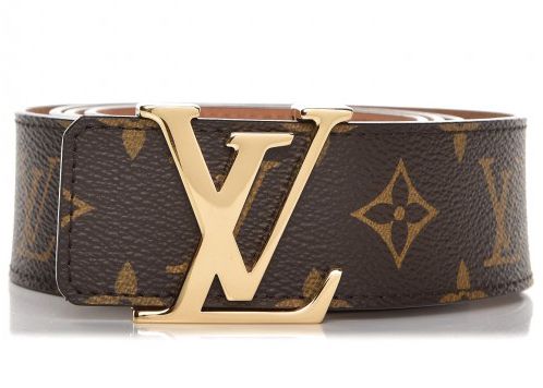 Louis Vuitton Belt Initiales Monogram 1.5W Brown/Brass | StockX