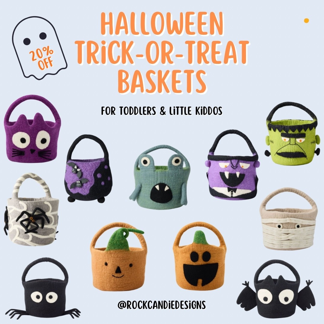 So, on my quest to find a cute Halloween advent calendar,
I came across THE 👏🏻 CUTEST 👏🏻 Halloween Trick or Treat Baskets and now I don’t know which one to order first! How cute are these to collect candy?! Be sure to tell me which one is your favorite! 

#LTKHalloween #LTKFallSale #LTKKids