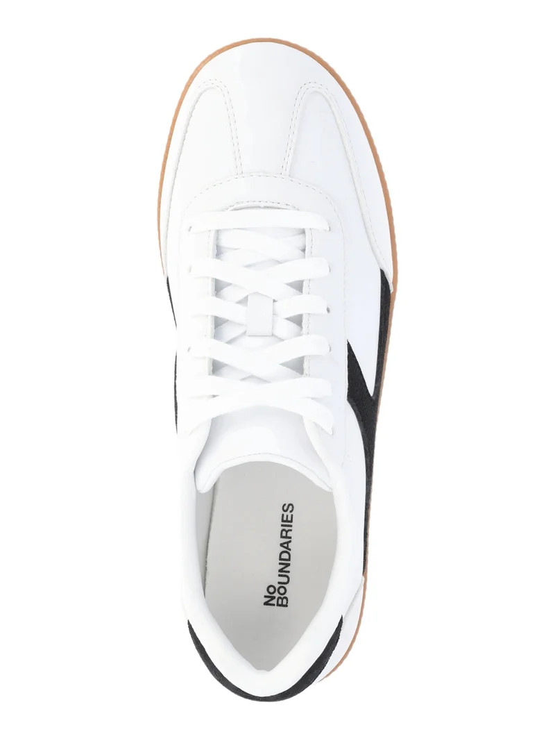No Boundaries Womens Lace Up Sport Sneakers, Wide Width Available | Walmart (US)