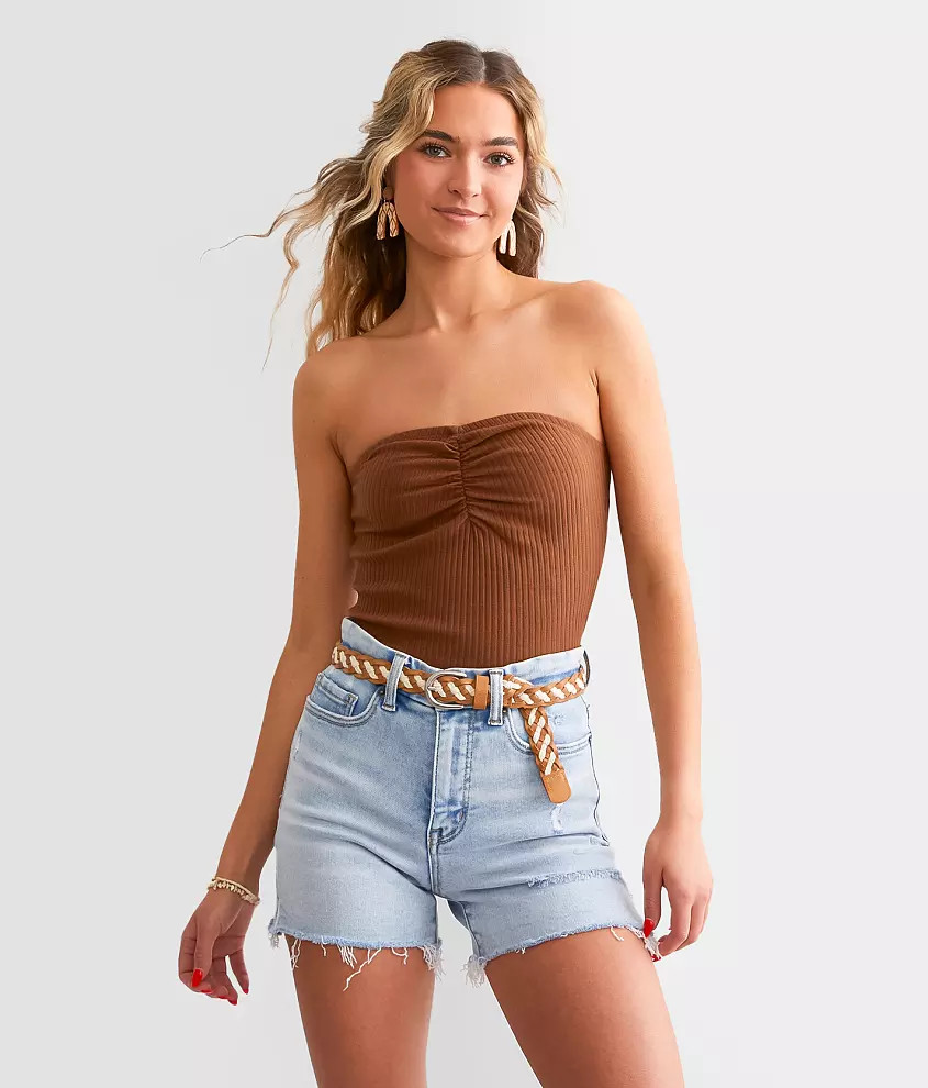 Lennox Cropped Tube Top | Buckle