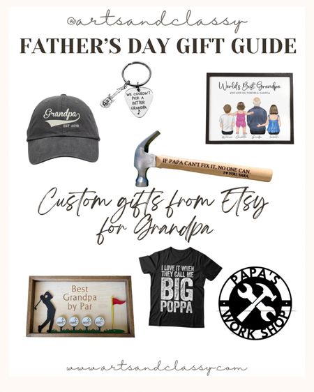 Give Grandpa a one-of-a-kind gift this Fathers Day with these custom gift finds from Etsy!

#LTKSeasonal #LTKGiftGuide #LTKunder100