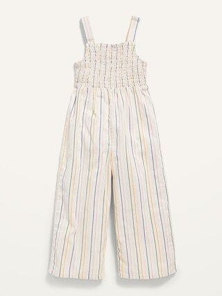 Sleeveless Wide-Leg Striped Jumpsuit for Toddler Girls | Old Navy (US)