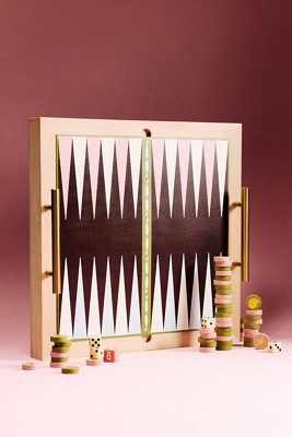 Anthropologie 2-in-1 Wooden Checkers and Backgammon Game | Anthropologie (US)
