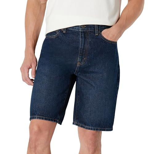 Amazon Essentials Men's Rigid Relaxed-Fit Jean Shorts, Dark Wash, 36 | Amazon (US)