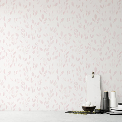 Delicate Blush Watercolor Wallpaper