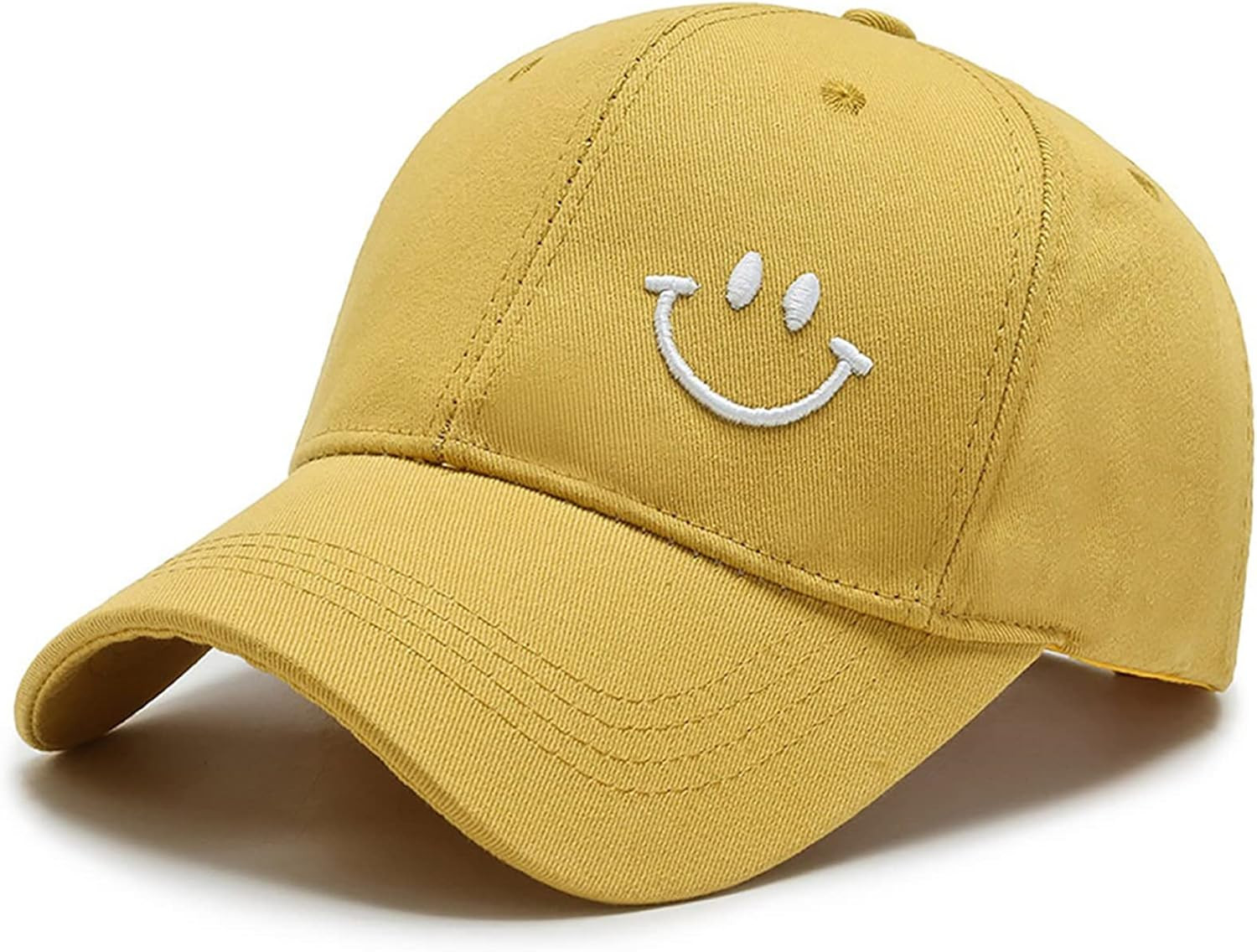 CYNICISM Smiley Face Hat Baseball Cap Women Men Trucker Hat Cotton Embroidered Adjustable | Amazon (US)
