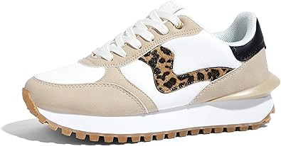 LUCKY STEP Women's Platform Fashion Sneakers Tennis Retro Walking Casual Trainers Stylish Durable... | Amazon (US)