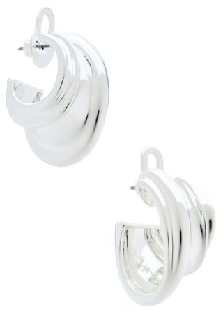Jenny Bird Leona Hoops in Silver from Revolve.com | Revolve Clothing (Global)