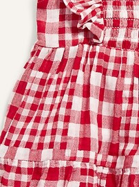 Ruffle-Trim Tiered Gingham Dress for Baby | Old Navy (US)