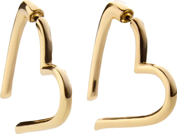 BaubleBar Emory Heart Hoop Earrings | Nordstrom | Nordstrom