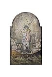 Amazon.com: Creative Co-op DA0262 Vintage Mary & Angels Image on Decorative Wood Wall Décor , Gr... | Amazon (US)