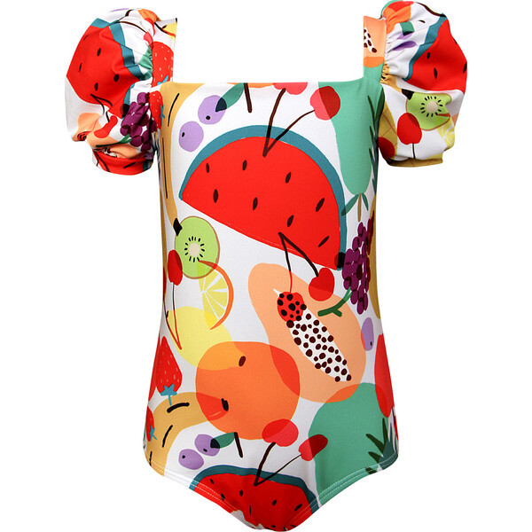 Girls Bubble One Piece Swimsuit, Better Together | Maisonette