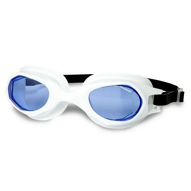 Dolfino Youth Wide View Swim Goggle for Children, Blue/White, Unisex | Walmart (US)