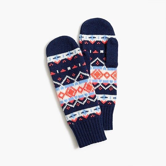 Fair Isle mittens | J.Crew Factory