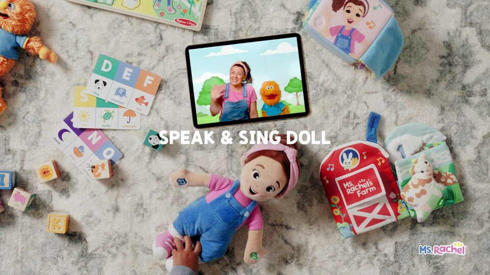 Ms. Rachel Official Speak & Sing 16-Inch Plush Doll for Ages 6 Months to 3+ Years | Walmart (US)