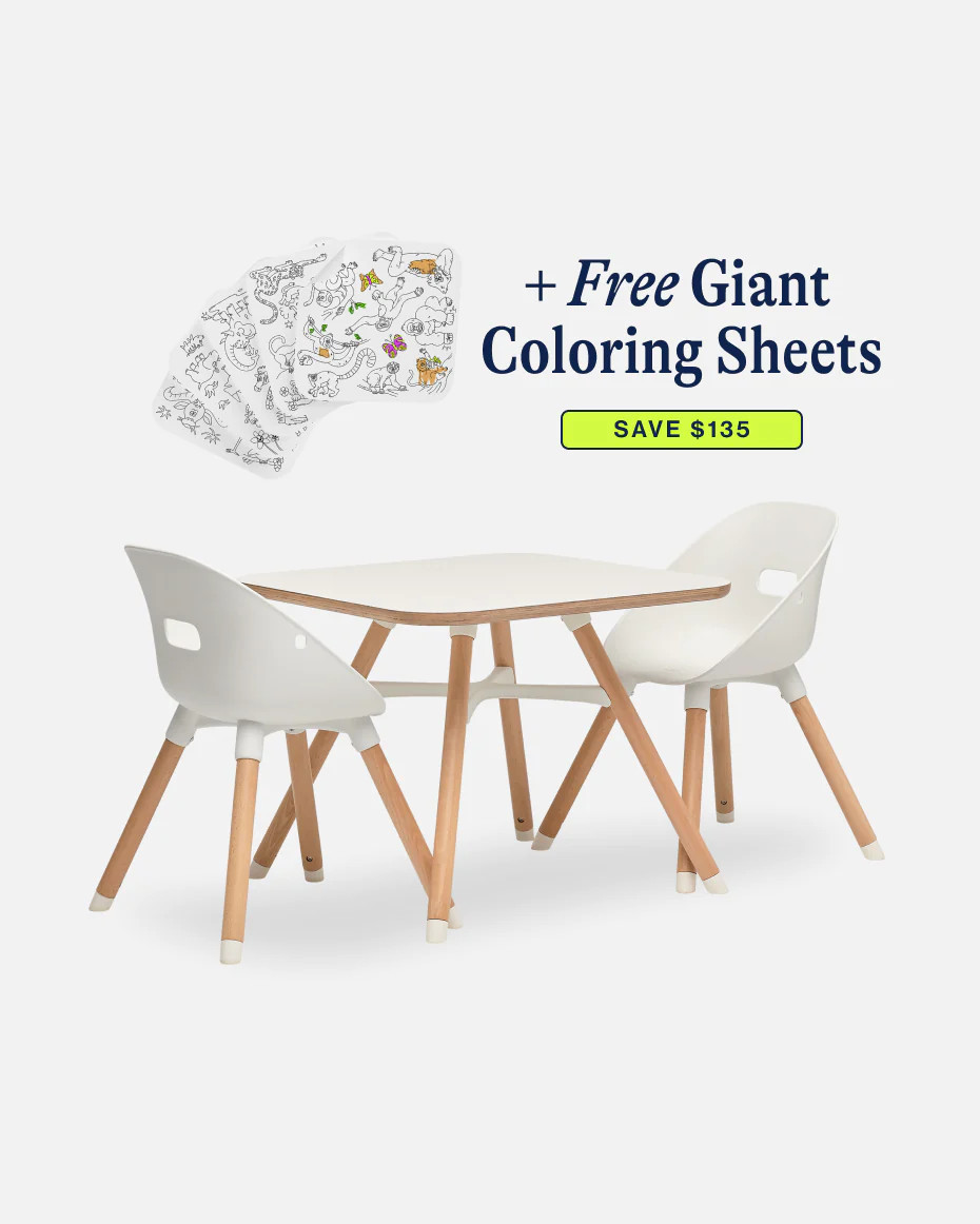 The Play Kit | Play Table + Two Play Chairs | Save $60 | Lalo