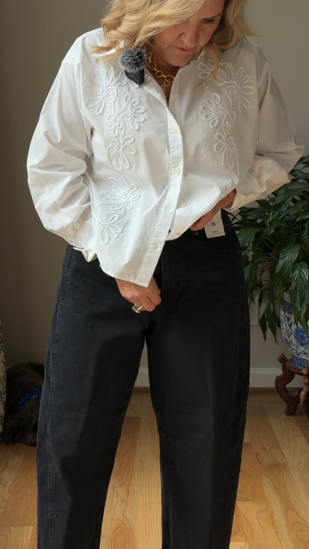 New @loft jeans 
Most styles available in multiple washes and sizing 
I’m wearing my regular size 29 petite in all 
Size medium in white blouse 
25% off my bracelet stack code NANETTE25

#LTKSaleAlert #LTKOver40