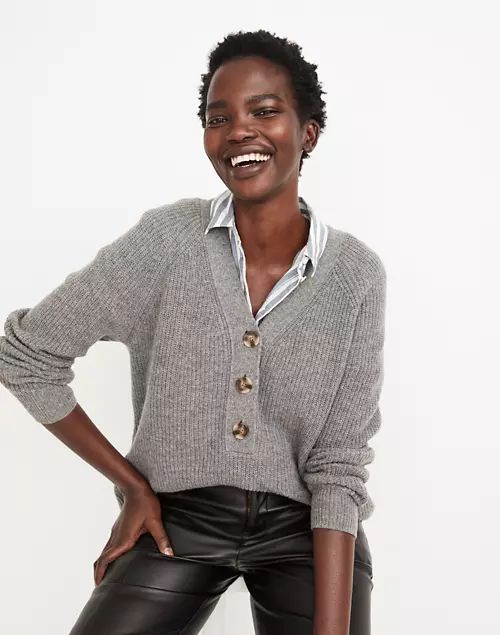 Ribbed Lyle Henley Sweater | Madewell