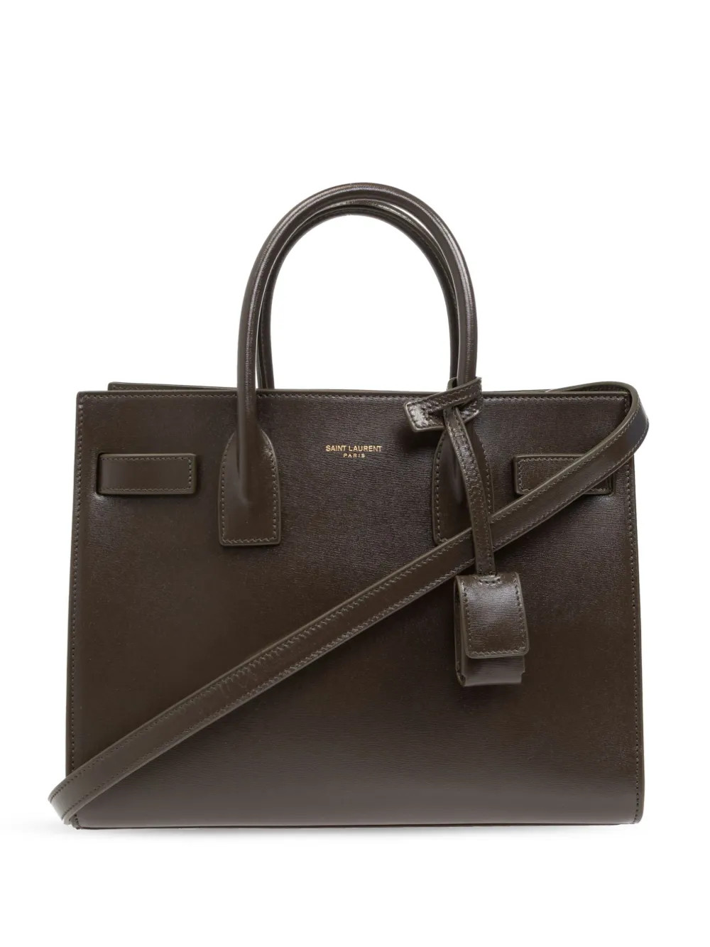 Saint Laurent Sac De Jour Leather Bag | Brown | FARFETCH UK | Farfetch Global