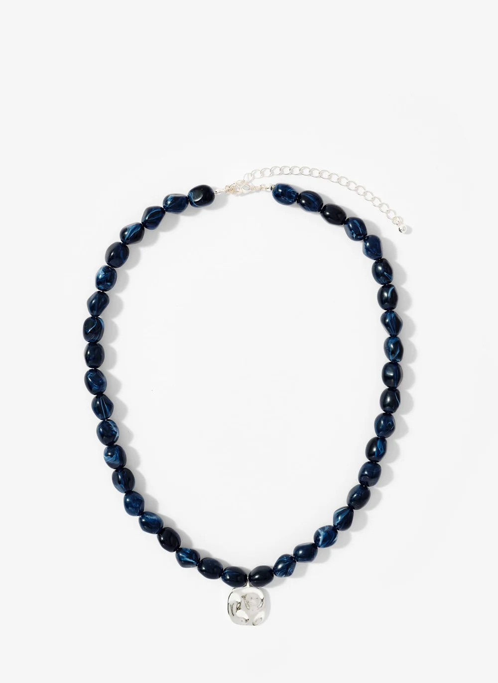 Brown Beaded Charm Necklace | Mint Velvet