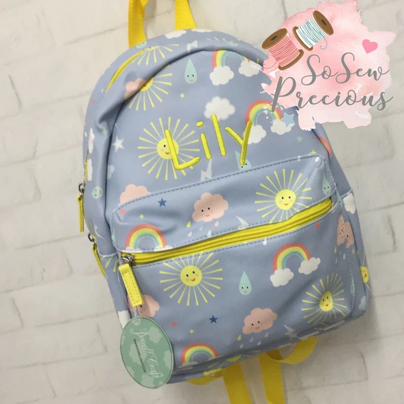 Personalised Child's Sunshine Backpack Rucksack - Etsy | Etsy (US)
