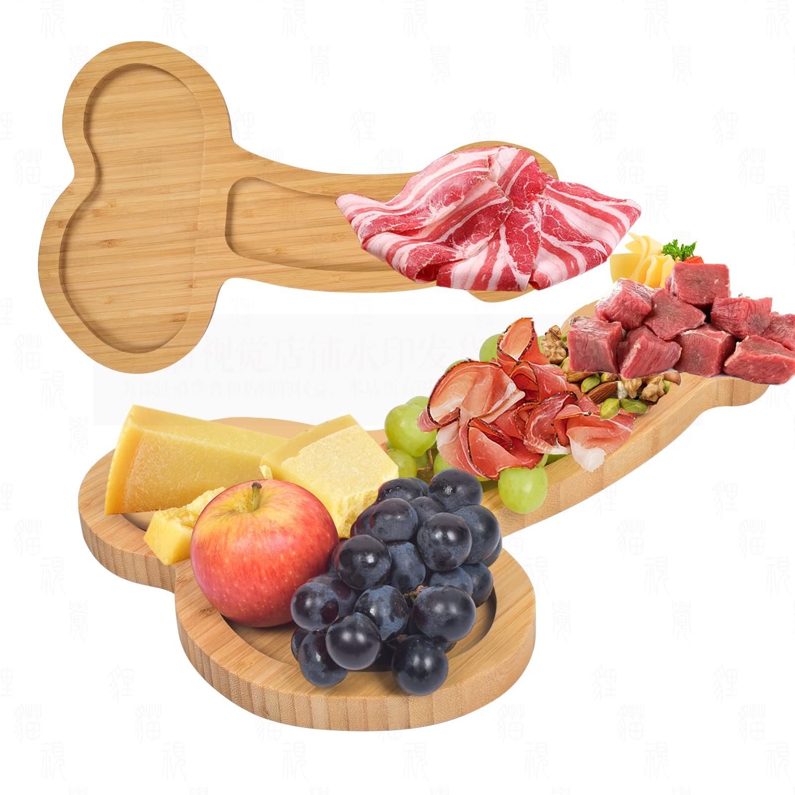 Visgo Funny Charcuterie Board 16 Inch Serving Tray for Hosting Fun Events with Colorful Appetizer... | Amazon (US)