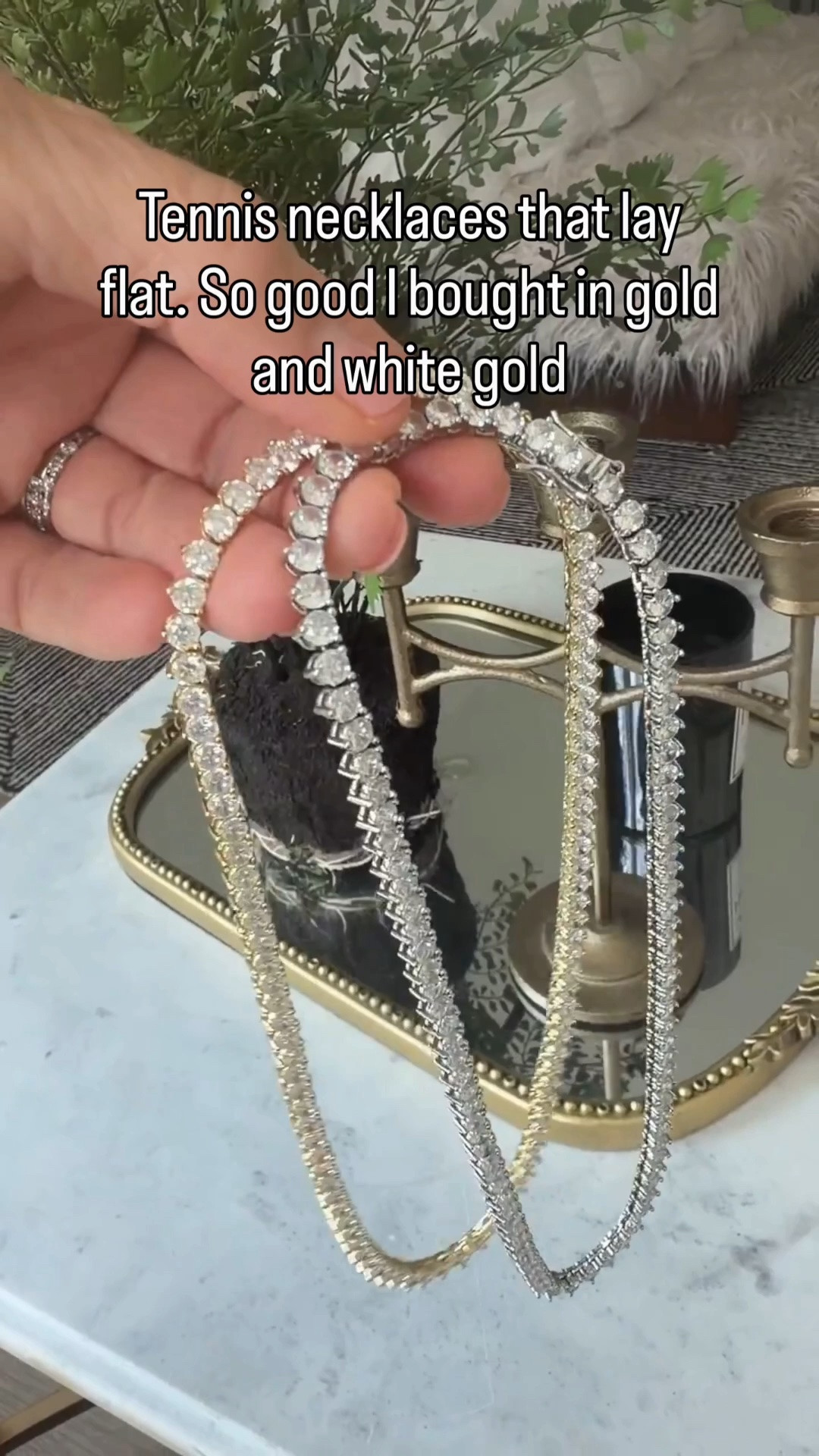 The tennis necklaces that Sandi and I both wear

#LTKOver40