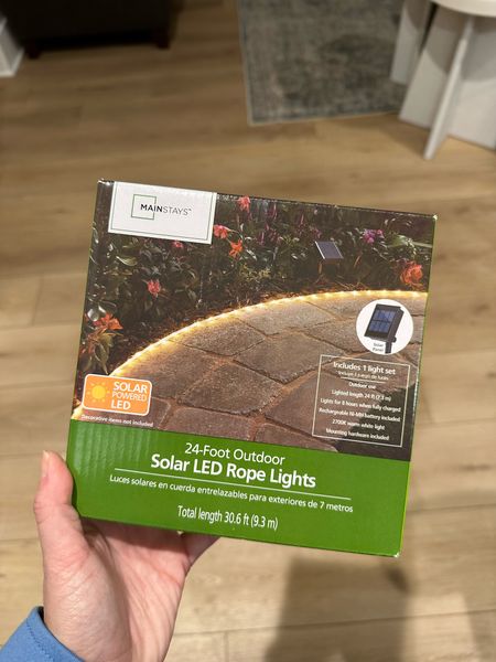 Mainstays solar rope lights for patio, flowerbeds, and landscaping. Walmart rope lights. 🙌🏼  Outdoor decor, bhg, BH&G, patio decor, accent lights, modern decor, spring decor.

#LTKFind #LTKSeasonal #LTKhome