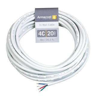 Armacost Lighting 24 ft. 20 AWG 4C In-Wall Cable 774200 | The Home Depot
