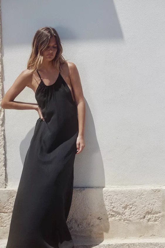 GATHERED HALTER DRESS | Zara US