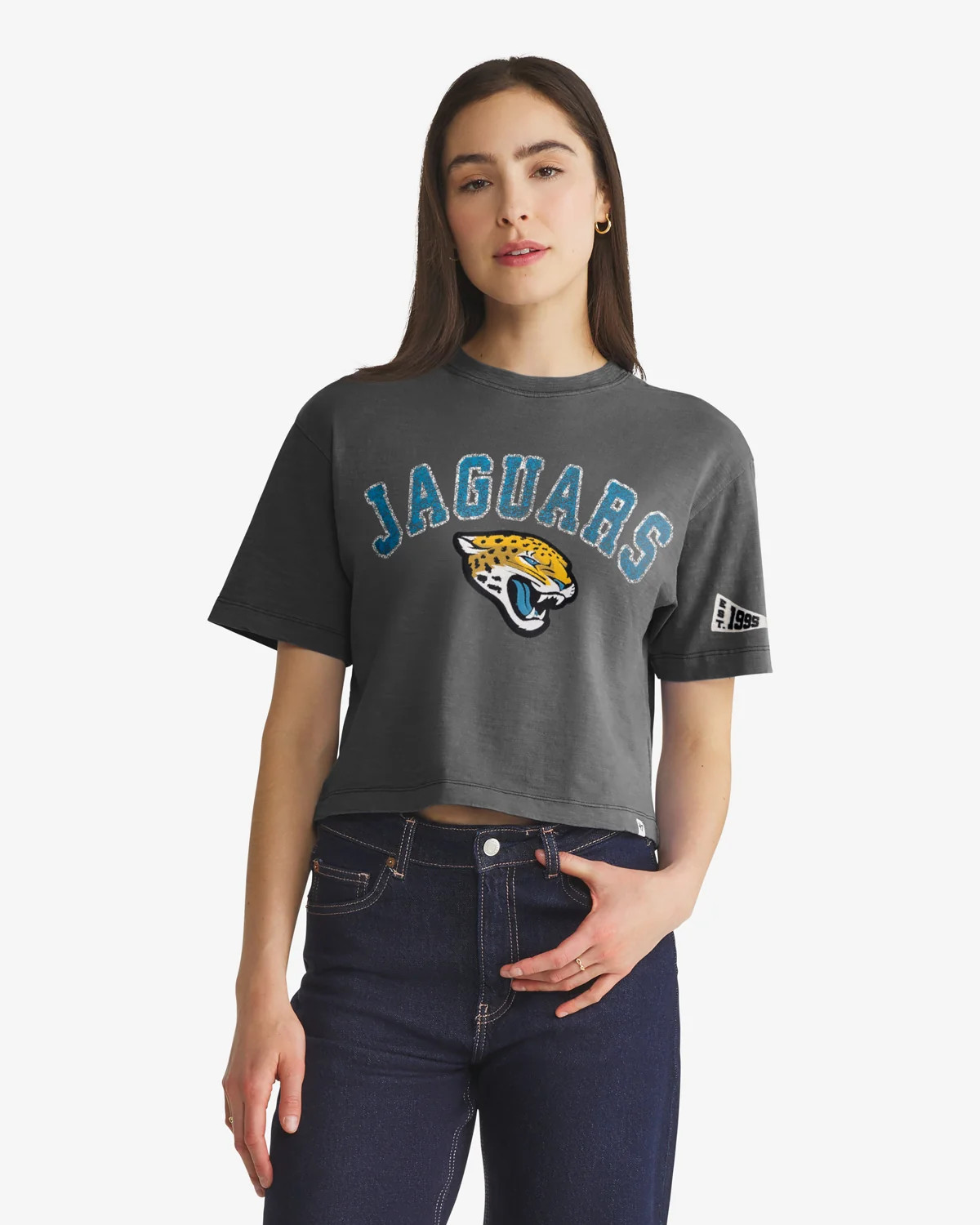 JACKSONVILLE JAGUARS ELMORE WELL WORN '47 HEAVY SLUB TEE WOMENS | '47Brand