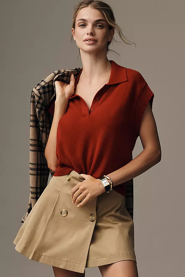 The Jensen Cashmere Muscle Tank by Pilcro | Anthropologie (US)