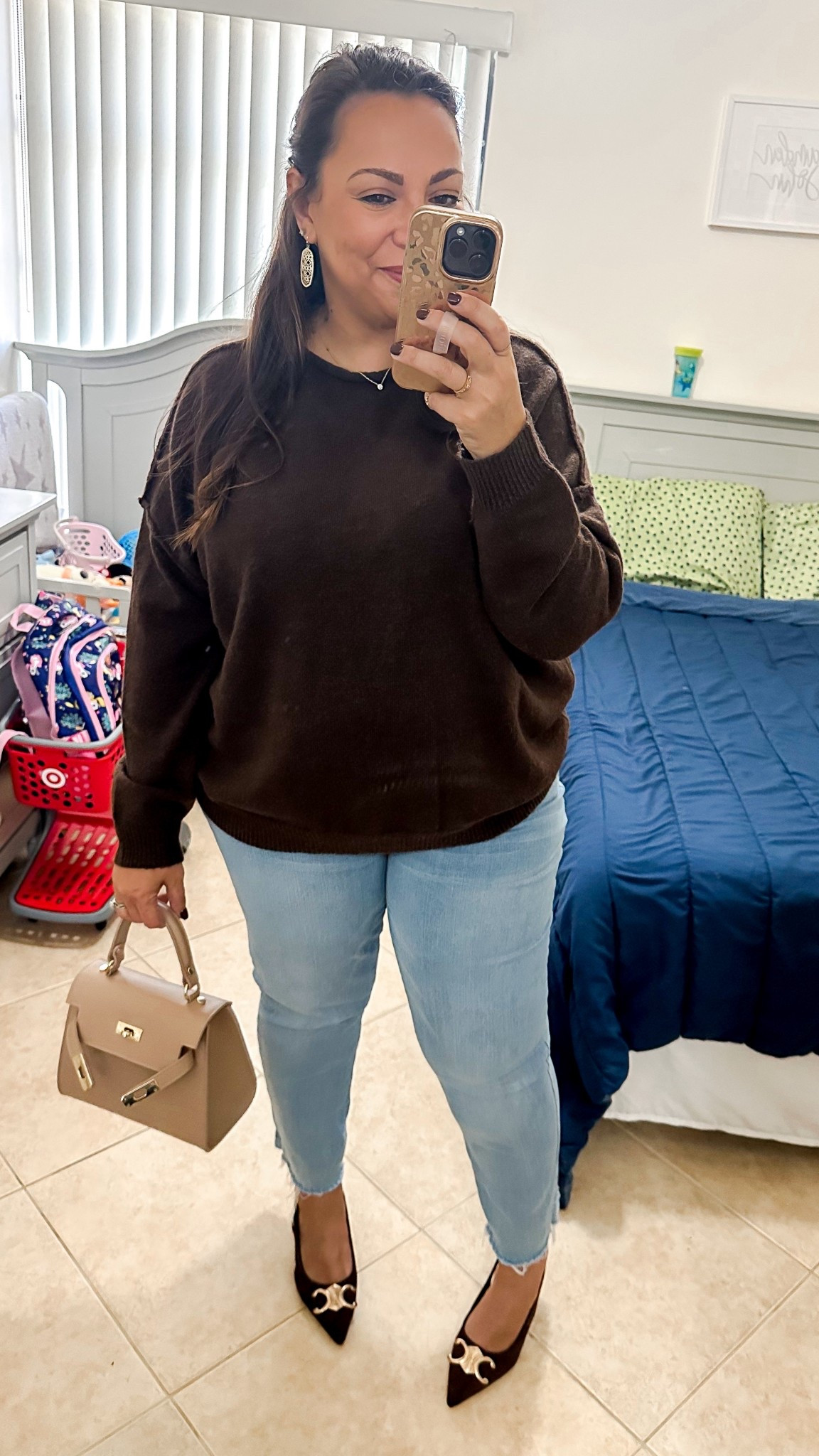 • sweater - Nuuds (code: Erica33002)
• jeans - Wit & Wisdom
• shoes - ShopTalulah
• bag - the Italy pavilion at Epcot (WDW) 
• earrings - Kendra Scott (similar style linked)
• necklace - Electric Picks

#LTKFindsUnder50 #LTKFindsUnder100 #LTKootd