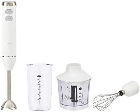 Amazon.com: Amazon Basics Multi-Speed Immersion Hand Blender with Attachments - White: Home & Kit... | Amazon (US)