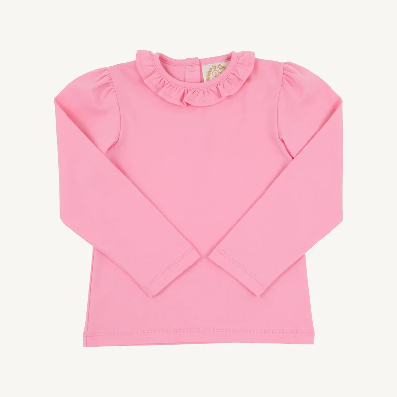 Reece Ruffle Top - Hamptons Hot Pink | The Beaufort Bonnet Company