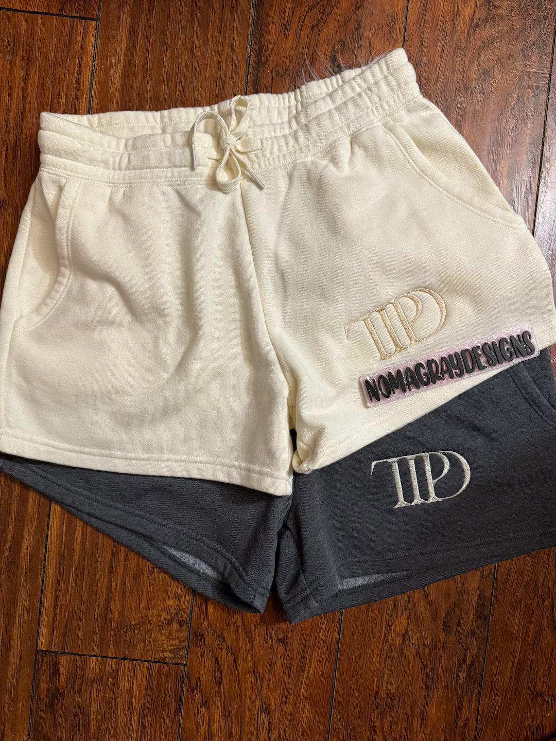 TTPD Shorts, Embroidered, Gray, Bone - Etsy | Etsy (US)