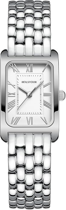 Watches for Women Vintage Bracelet Roman Dial Rectangular Case Gold Watch Waterproof with Tools | Amazon (US)