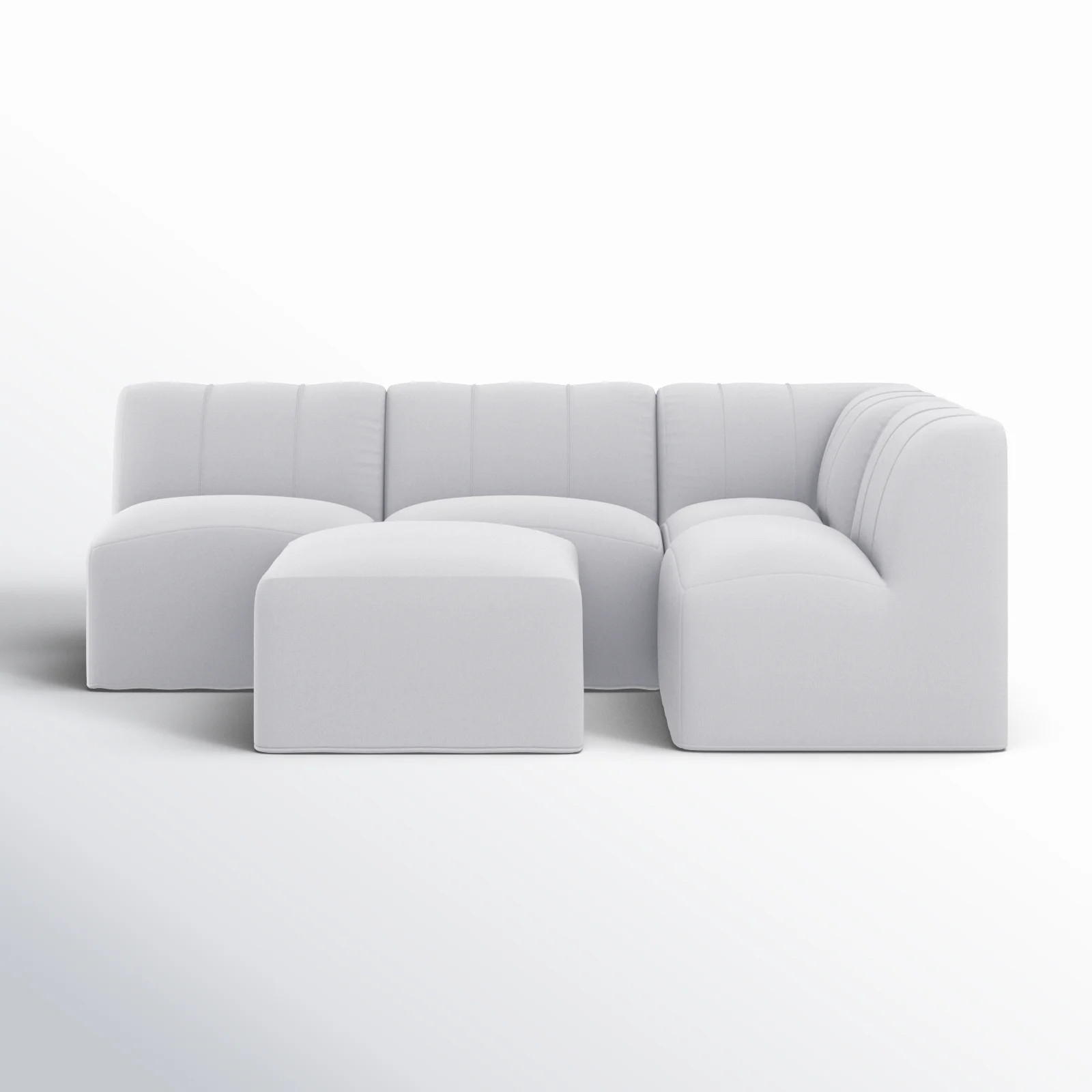 Praia 96" Sunbrella Modular Outdoor Sofa with Ottoman | Joss & Main