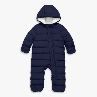 Primary Baby Parka Puffer Suit in Navy Size 6-12 Months | Target
