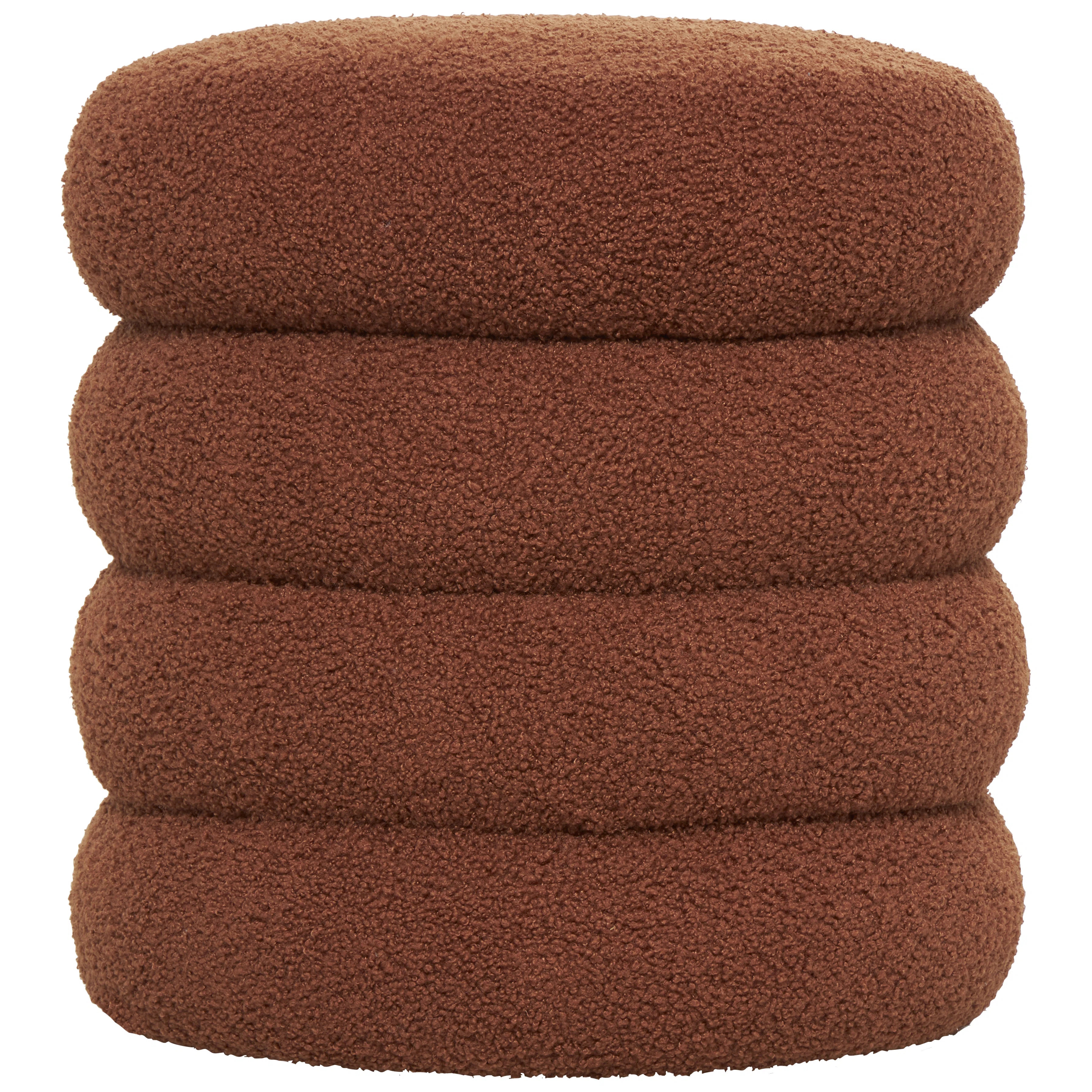 Ebern Designs Kursh Boucle Upholstered Ottoman | Wayfair | Wayfair North America