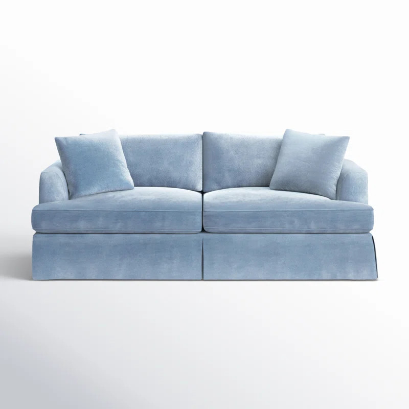 Lucia 92.5'' Recessed Arms CAL117 Compliant Sofa | Wayfair North America