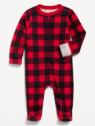 2-Way-Zip Printed Sleep &amp;amp; Play Footed One-Piece for Baby | Old Navy (CA)