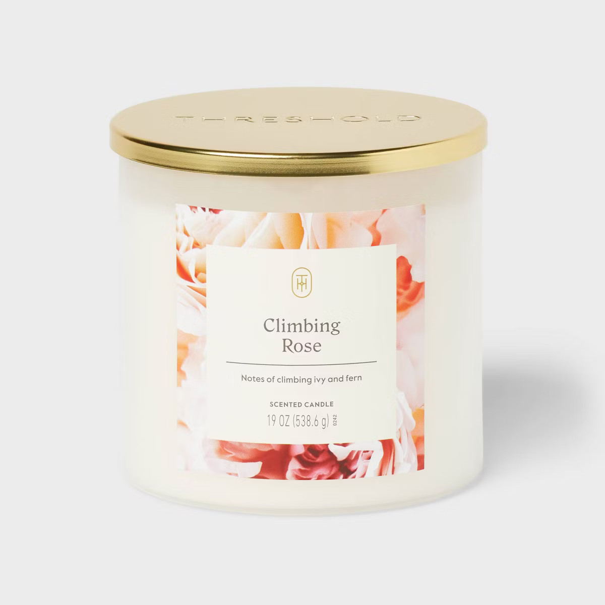 3-Wick Lidded Glass Jar Candle Climbing Rose 19oz - Threshold™ | Target