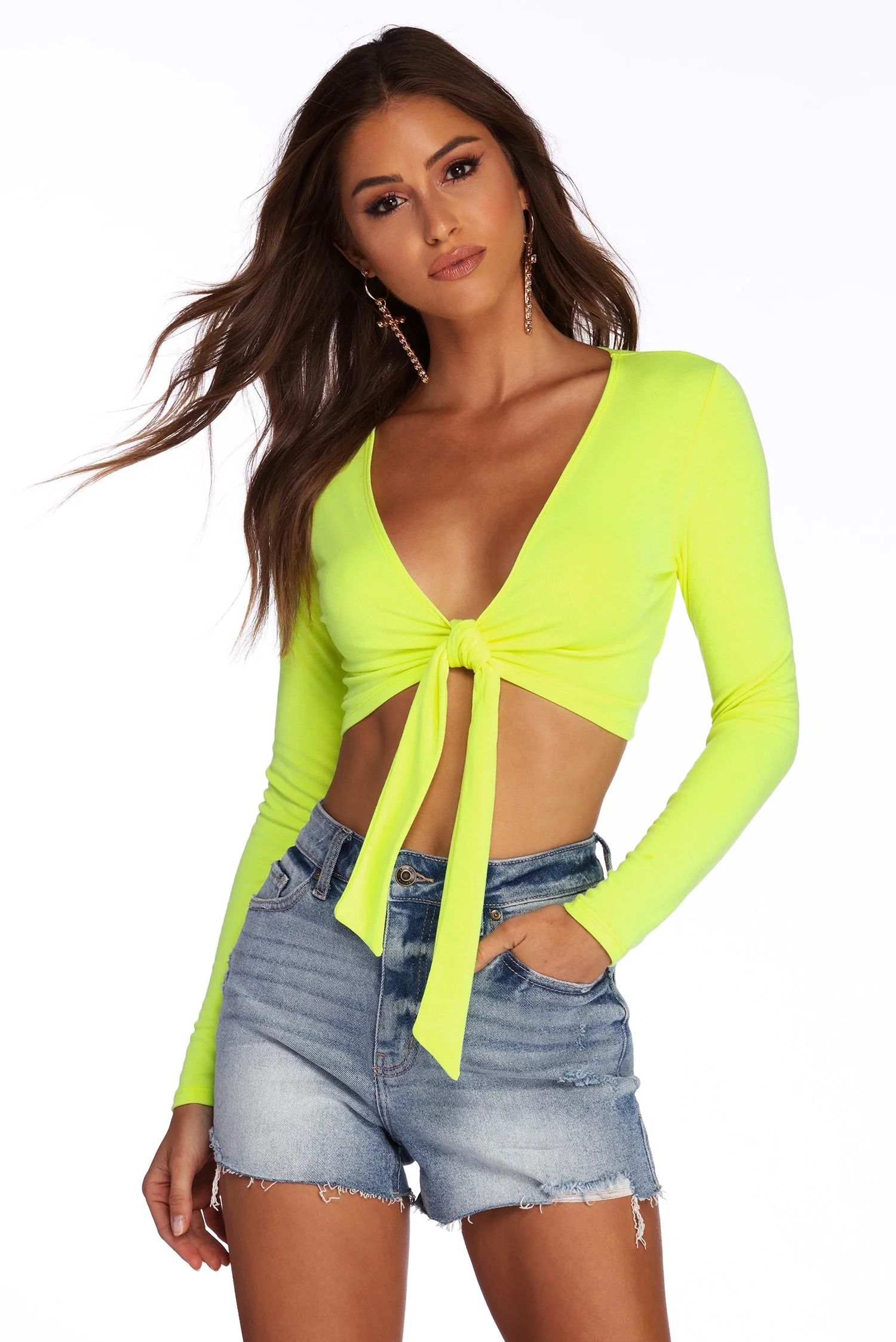 Time To Glow Crop Top | Windsor Stores
