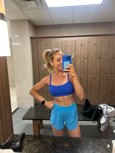 Aritzia sports bra is a FAVE! Wearing size
Small, has adjustable straps. Lulu shorts are another FAVE! Snag any color you can, promise you’ll love them. I’m wearing size 2- they run tts to your lulu sizing! 

#LTKFindsUnder50 #LTKActive #LTKStyleTip