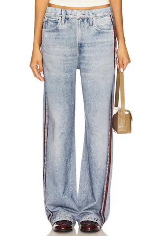 Miramar Terry Wide Track Pant Jeans in Rosen | Revolve Clothing (Global)
