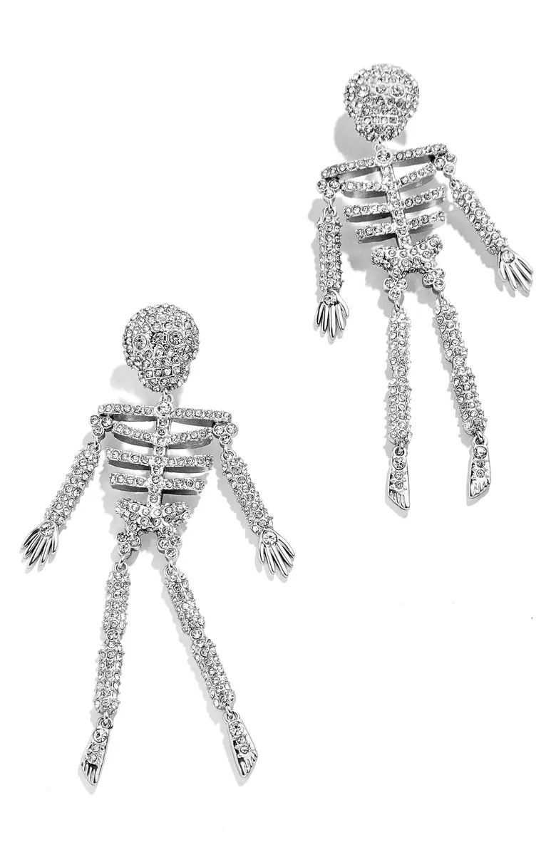 BaubleBar Halloween Bone to Pick Skeleton Drop Earrings | Nordstrom | Nordstrom